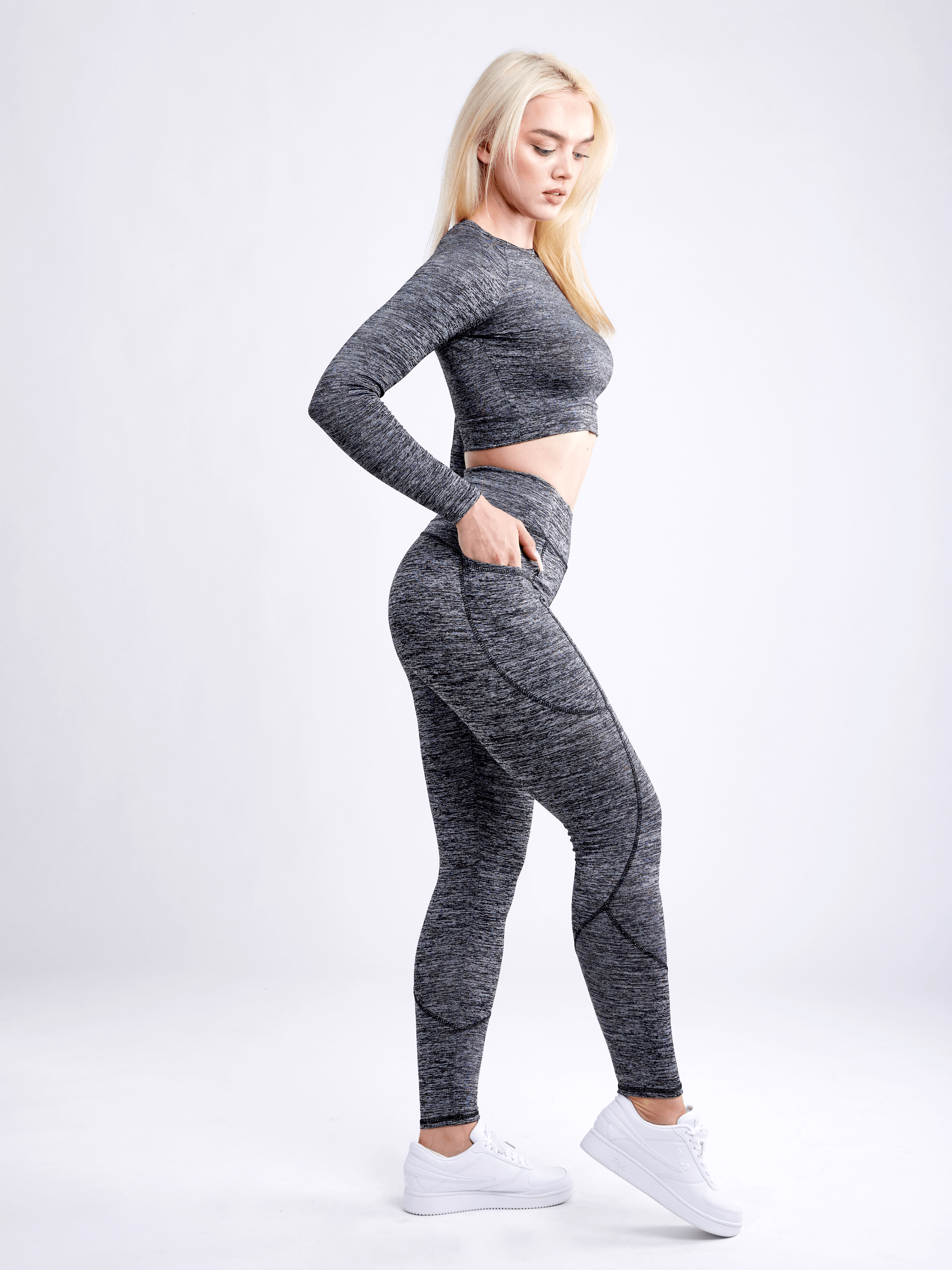 Kimberly Long-Sleeve Crop Top