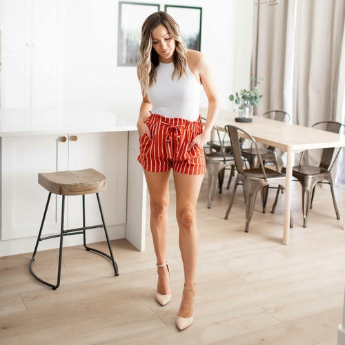 Suzie Paperbag Waist Woven Shorts