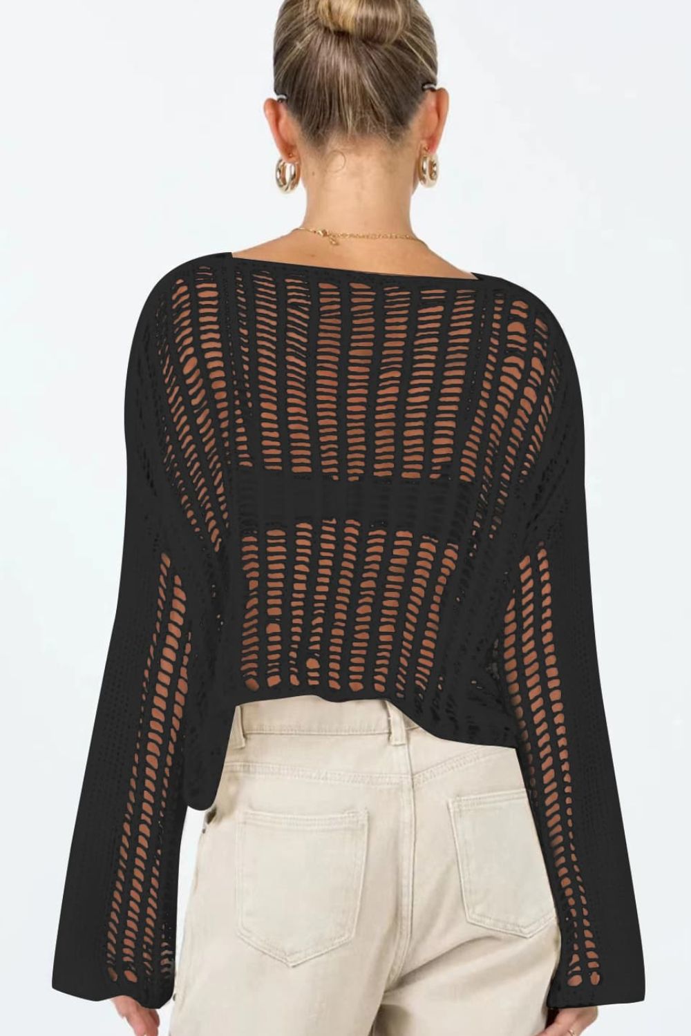 Shelby Nance Long Sleeve Open Neck Cover U