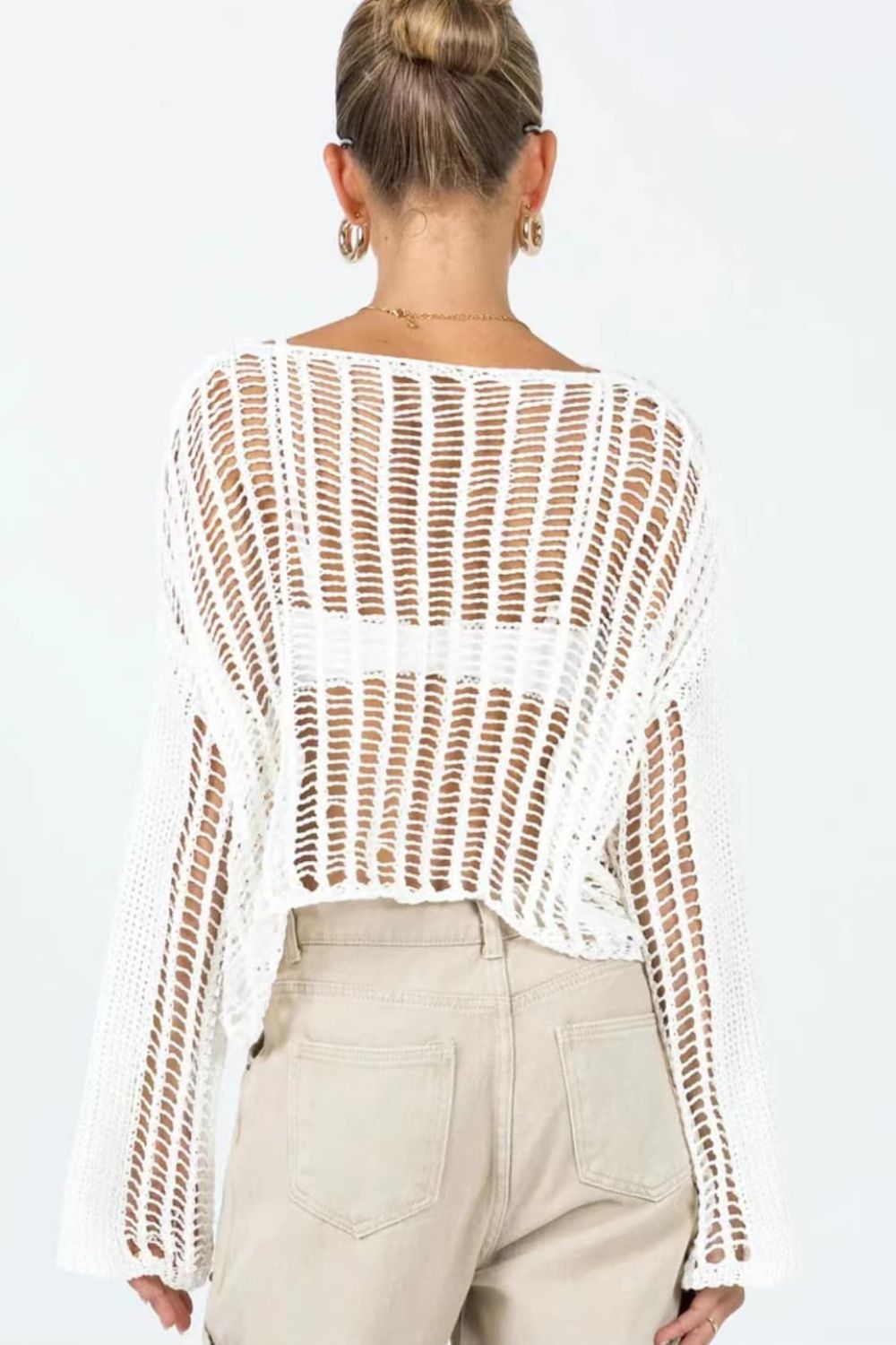 Shelby Nance Long Sleeve Open Neck Cover U
