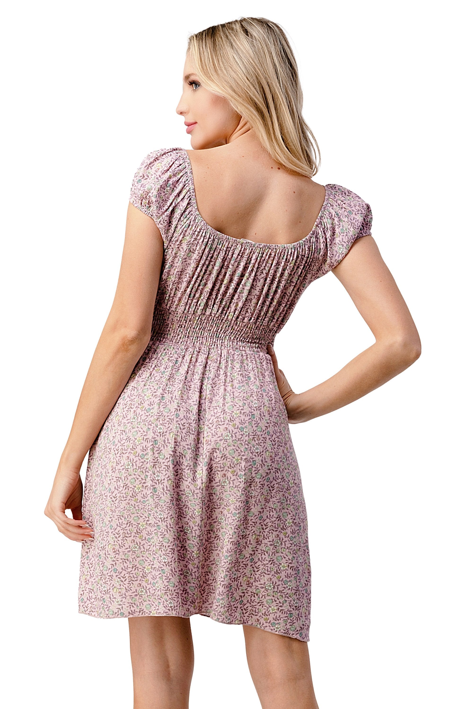 ARROW Bow Tie Sleeve Floral Emma Dress