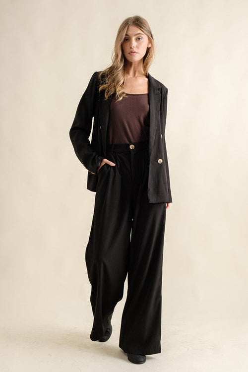 Noir Tailored Wide Leg Trouser