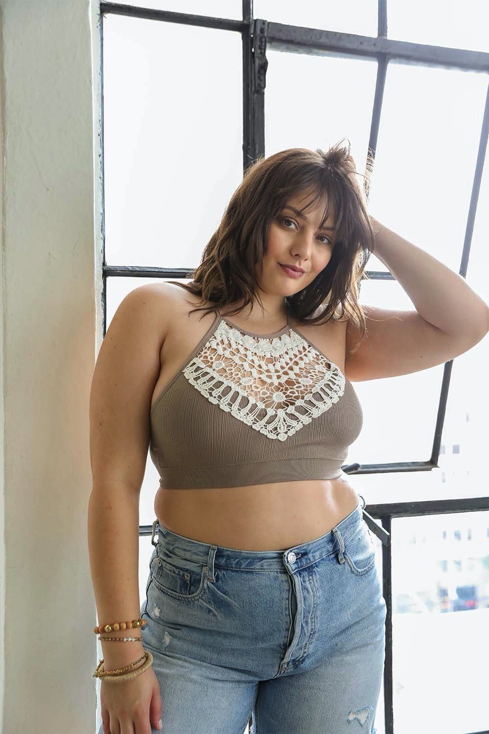 Irene Lace Halter Bralette