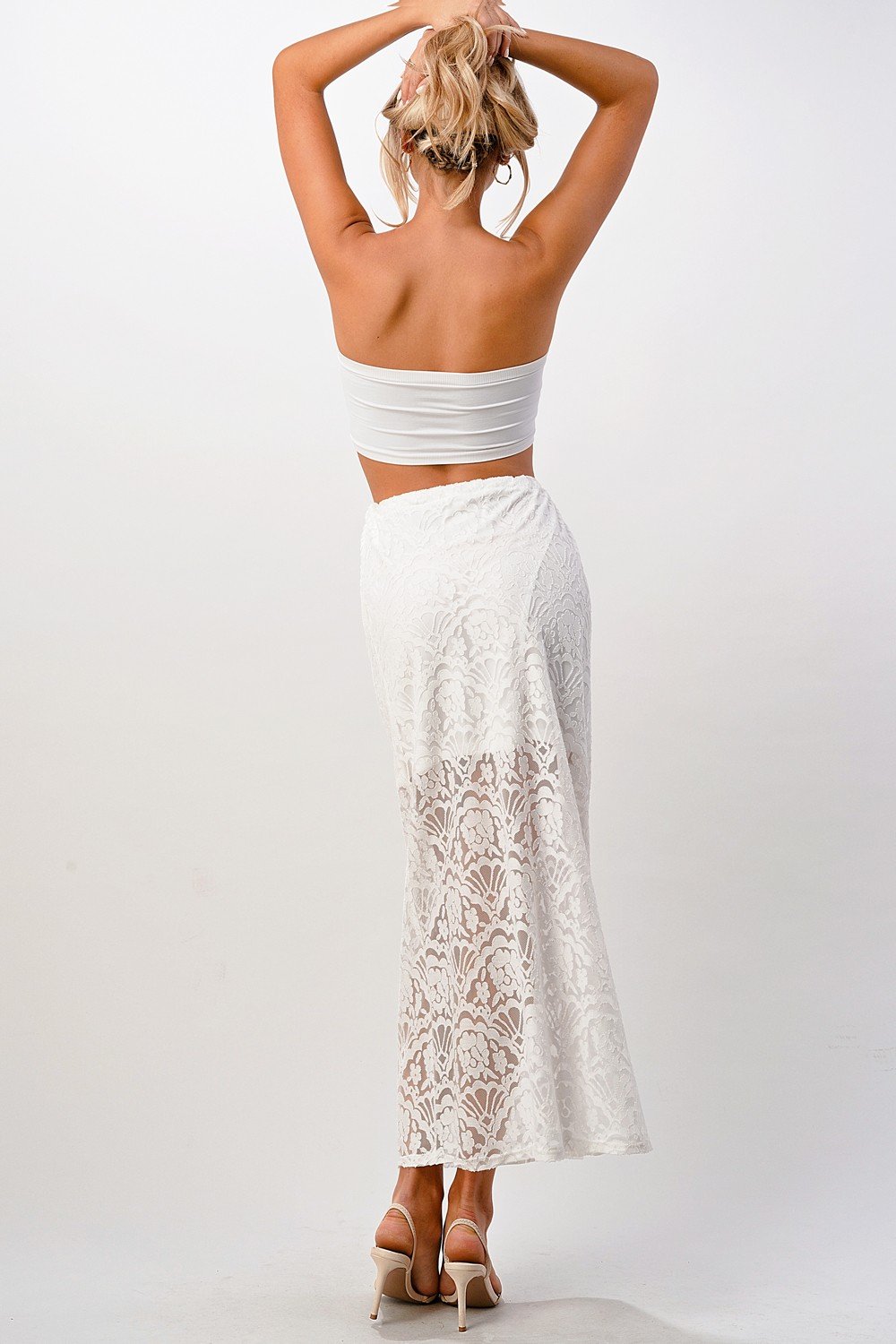 ARROW Drawstring Maxi Skirt