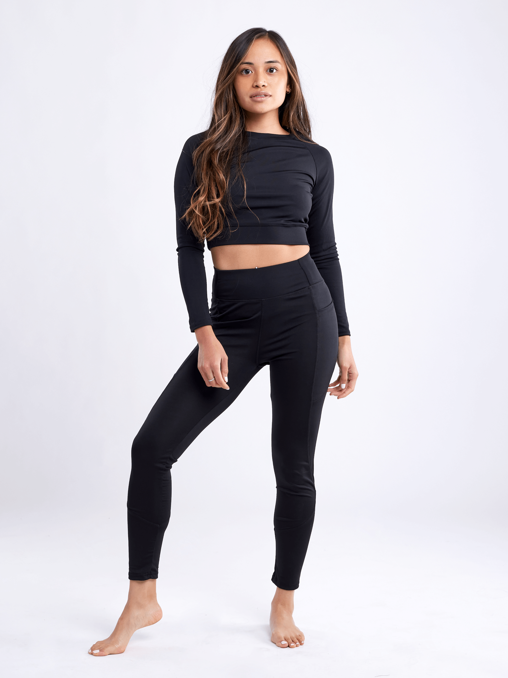 Kimberly Long-Sleeve Crop Top