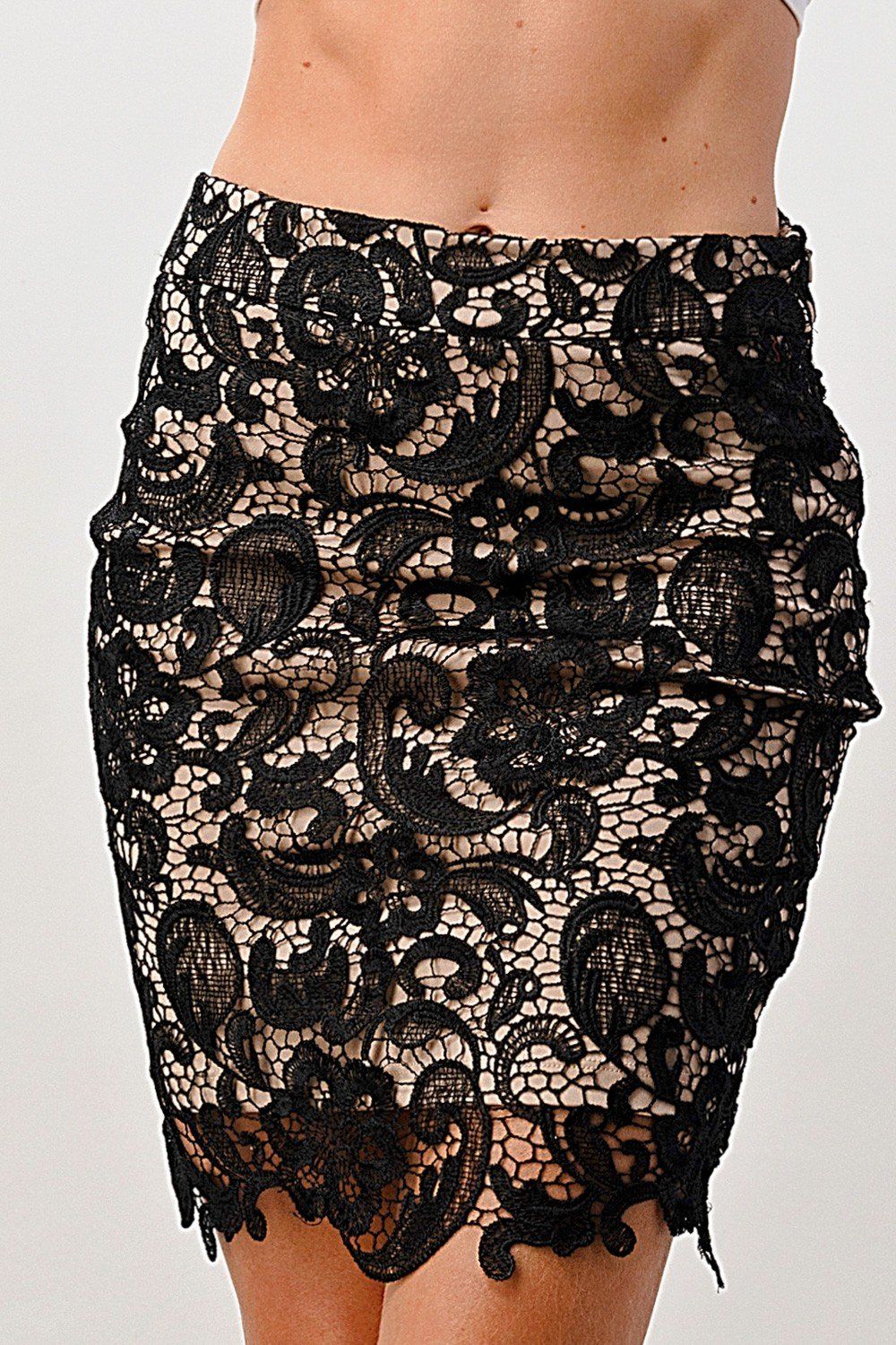 ARROW Floral Lace Skirt