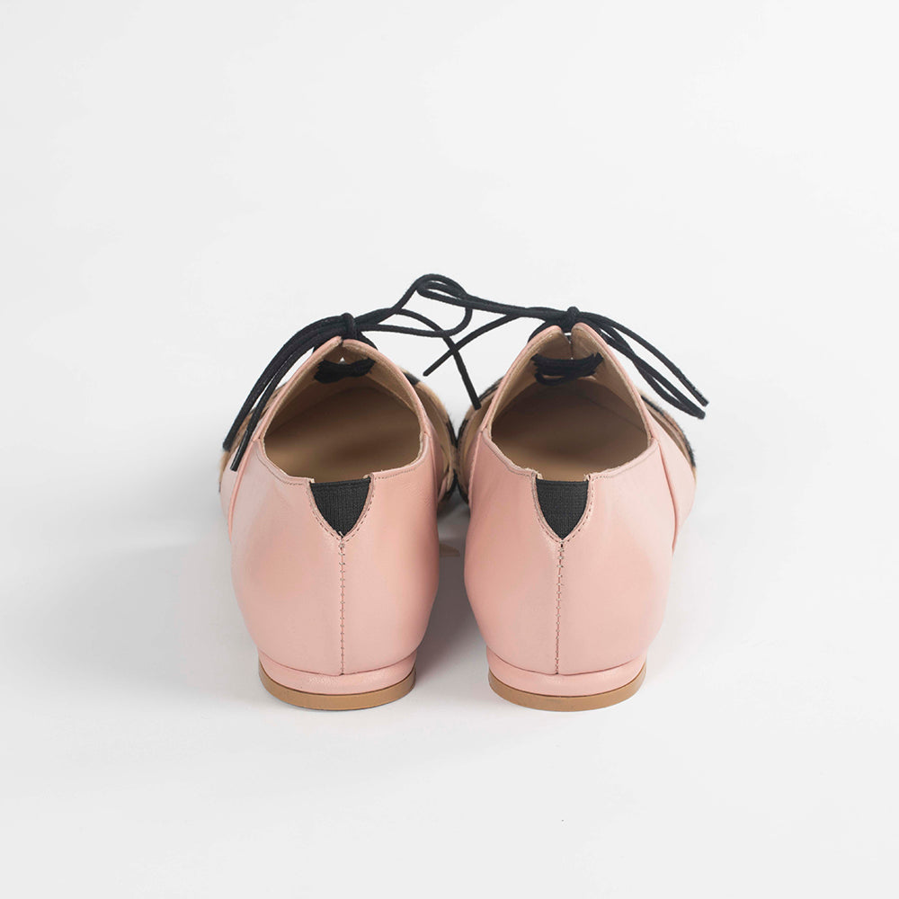 Native Calf Hair Leather Flat by Lordess