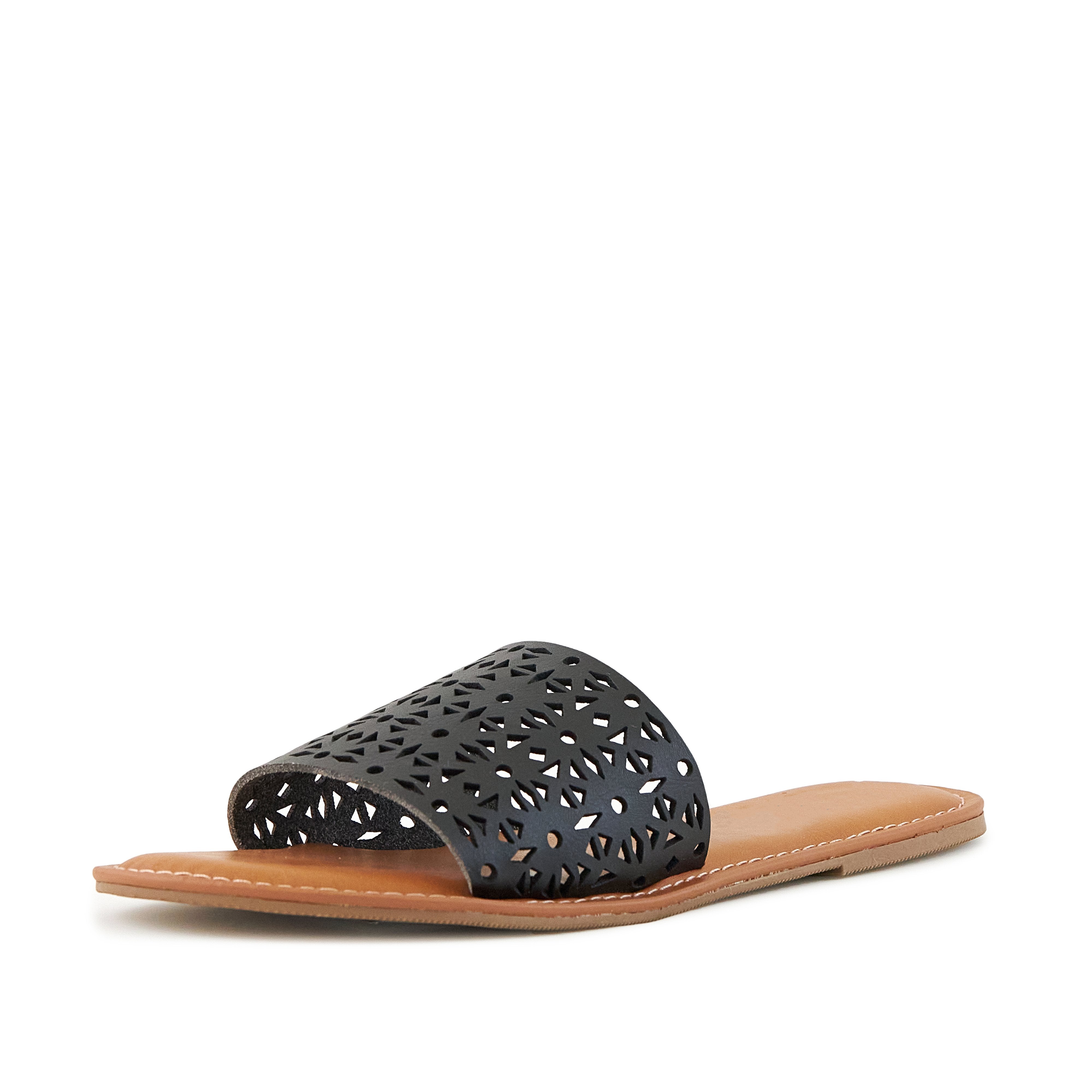 Pear Biarritz Sandals in Black