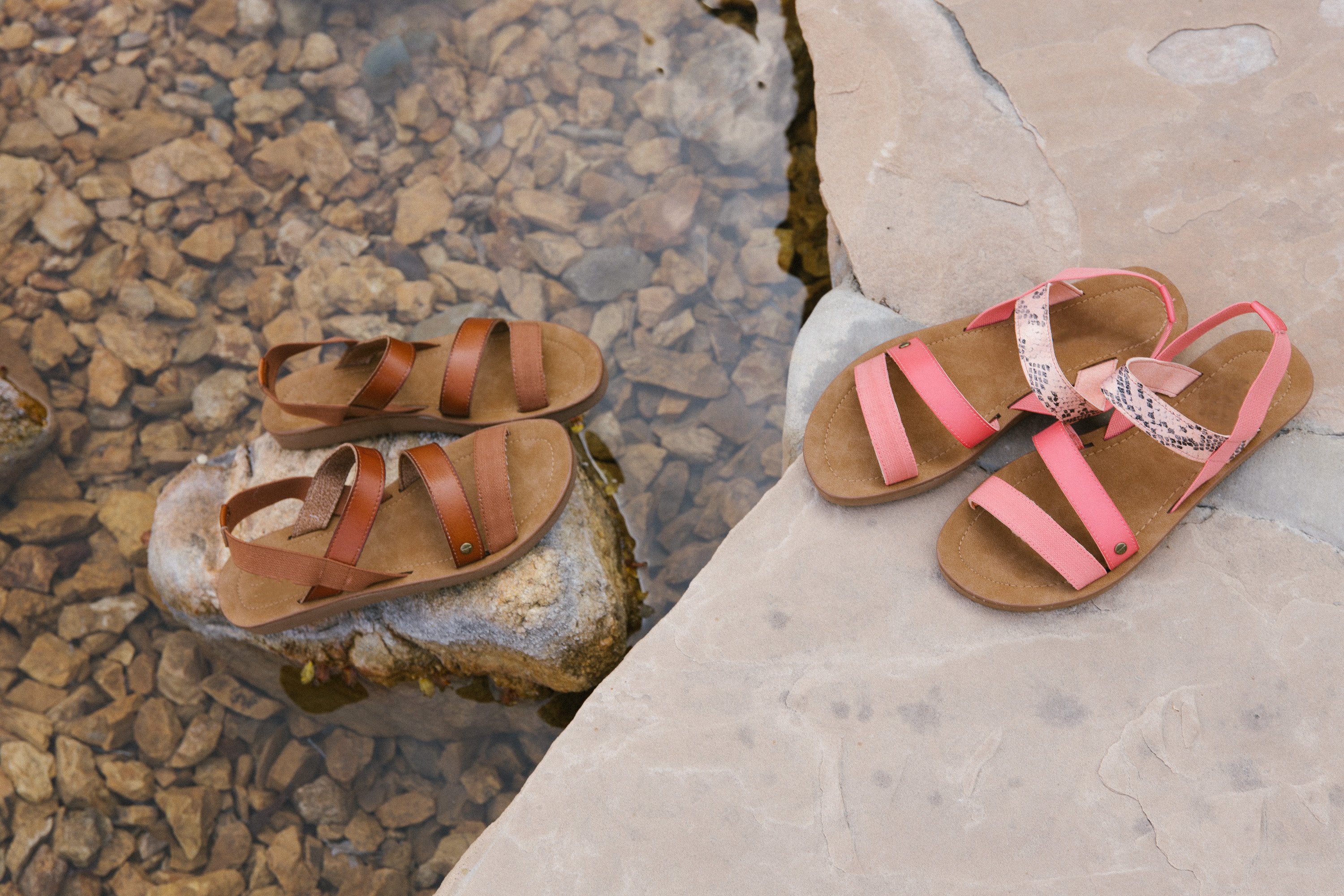 Pear Mystery Sandal in Melon Snake