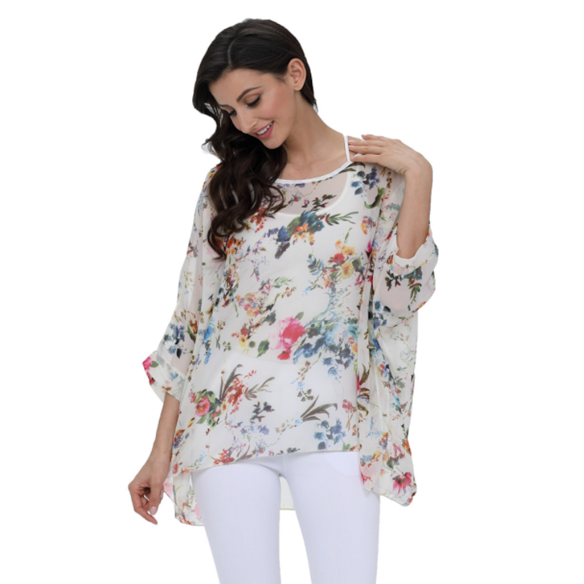Amari Floral Tunic Top