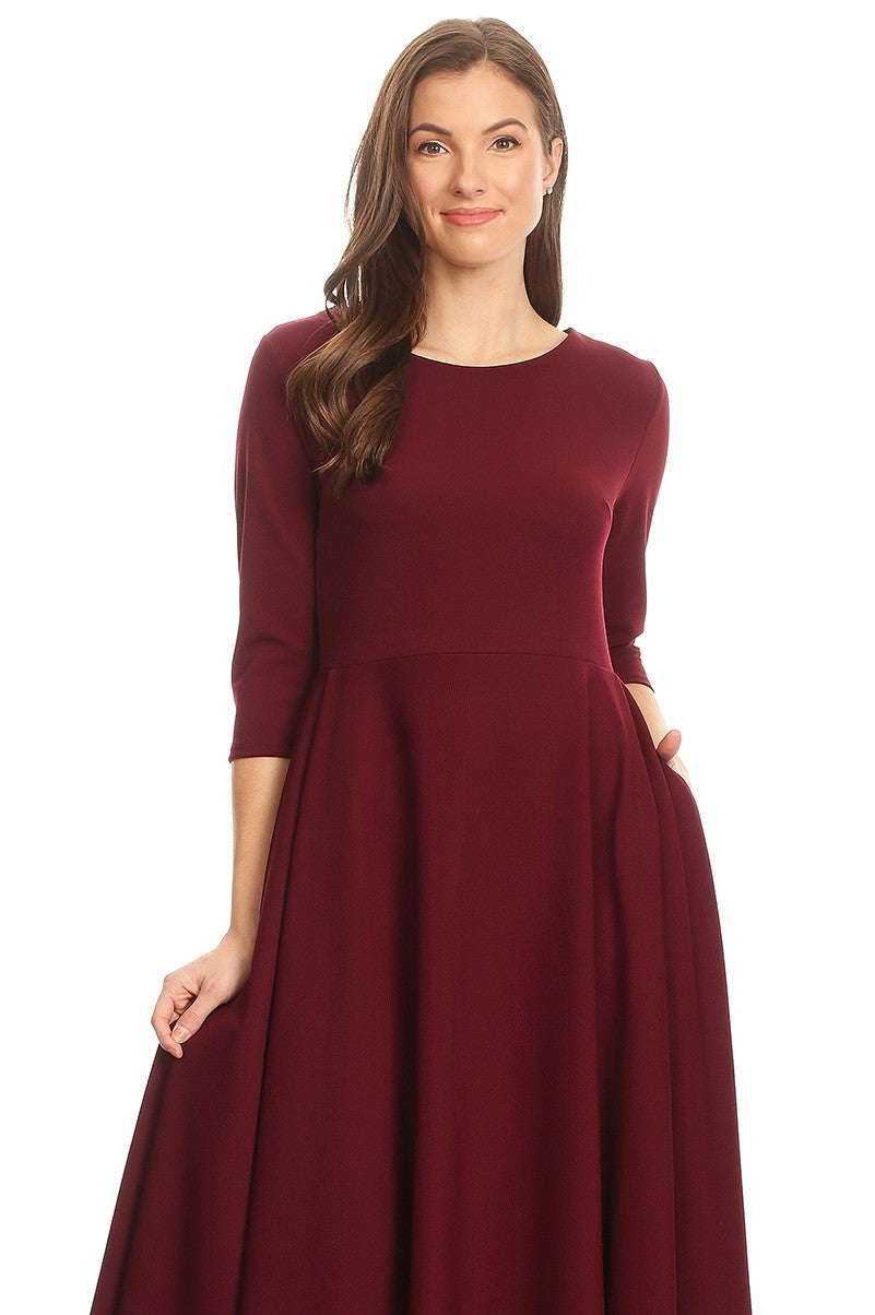 Amari A-Line Dress With Pockets