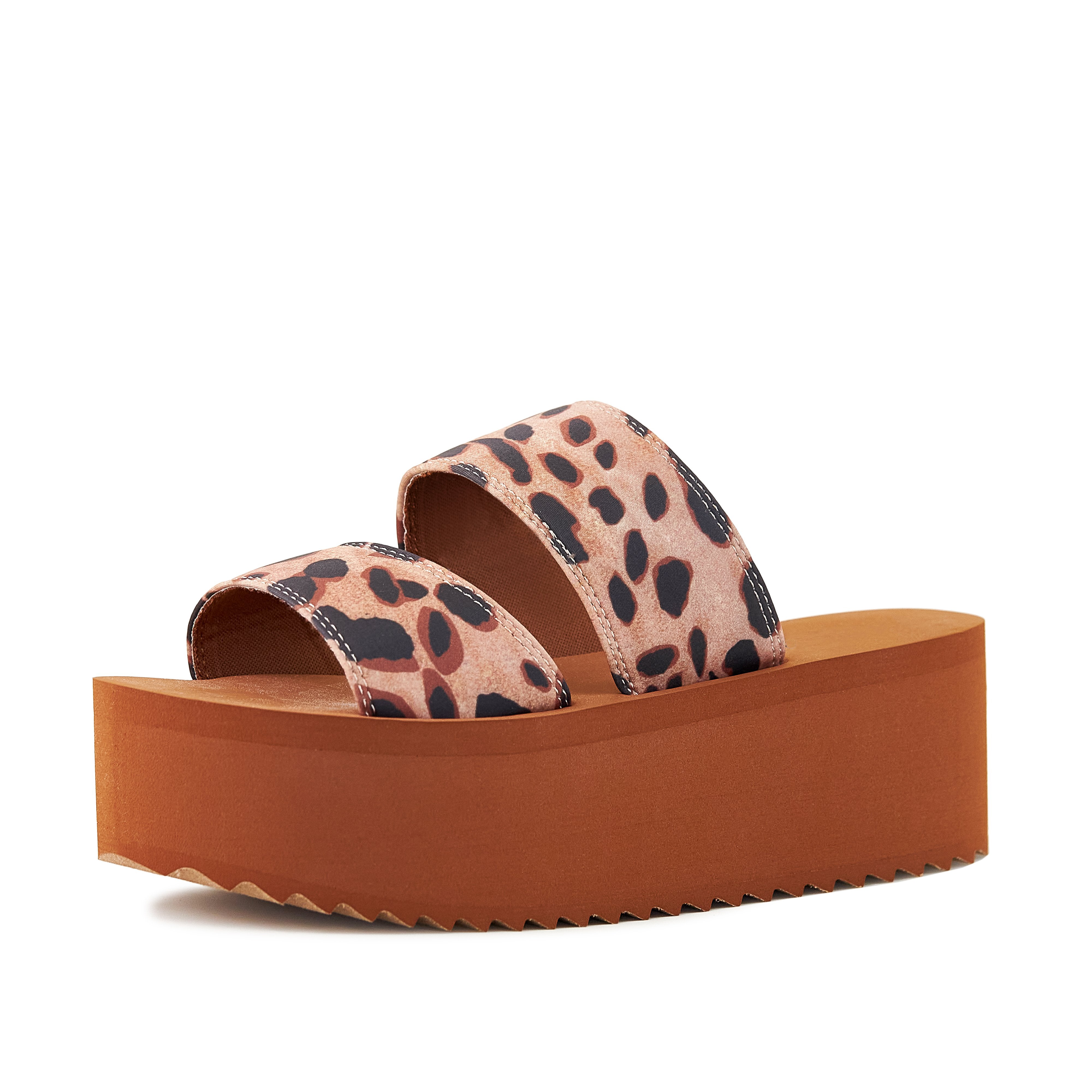 Pear Platform Sandals in Leopard