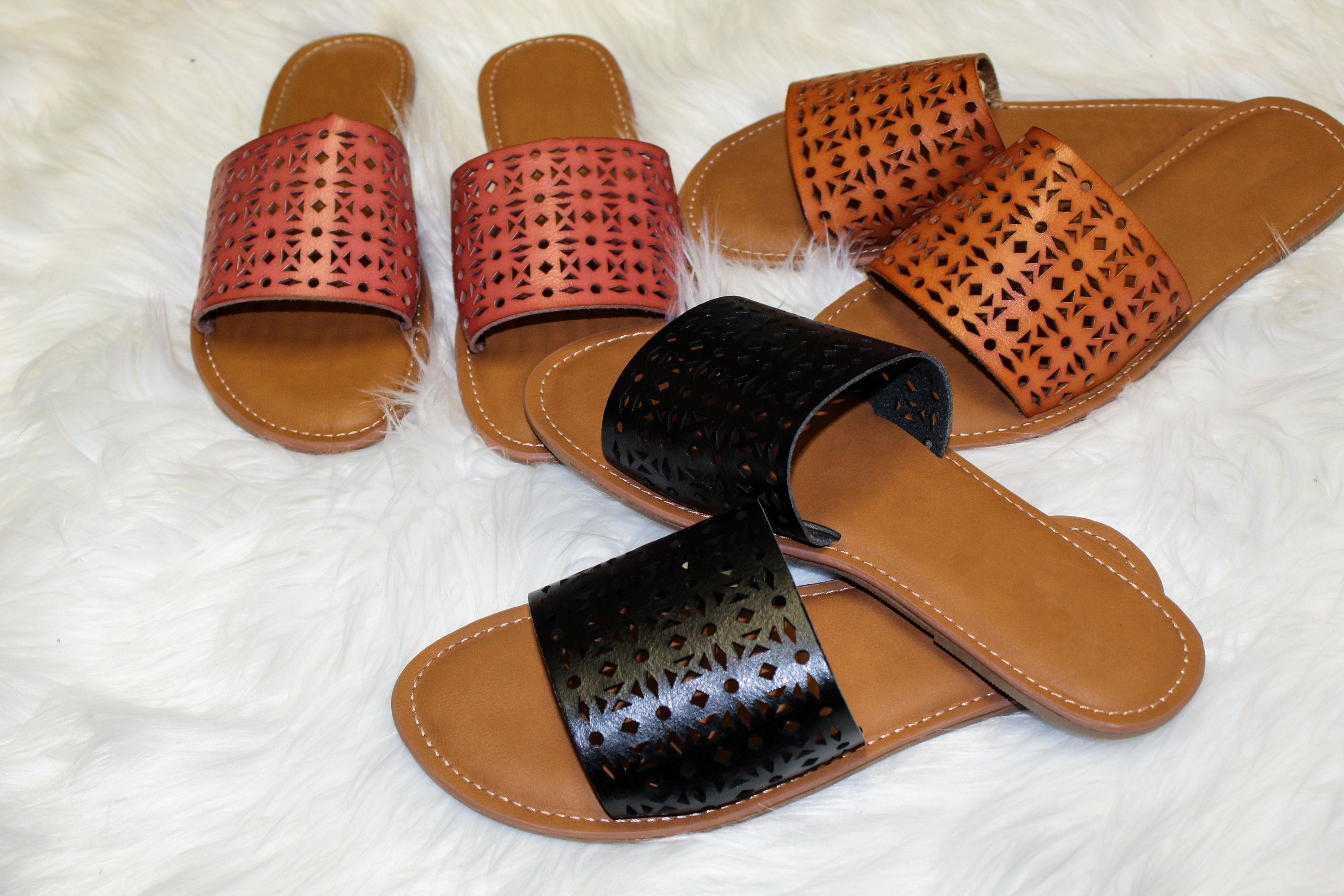 Pear Biarritz Sandals in Brown