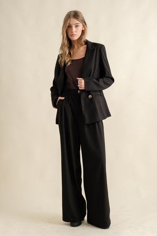 Noir Tailored Wide Leg Trouser