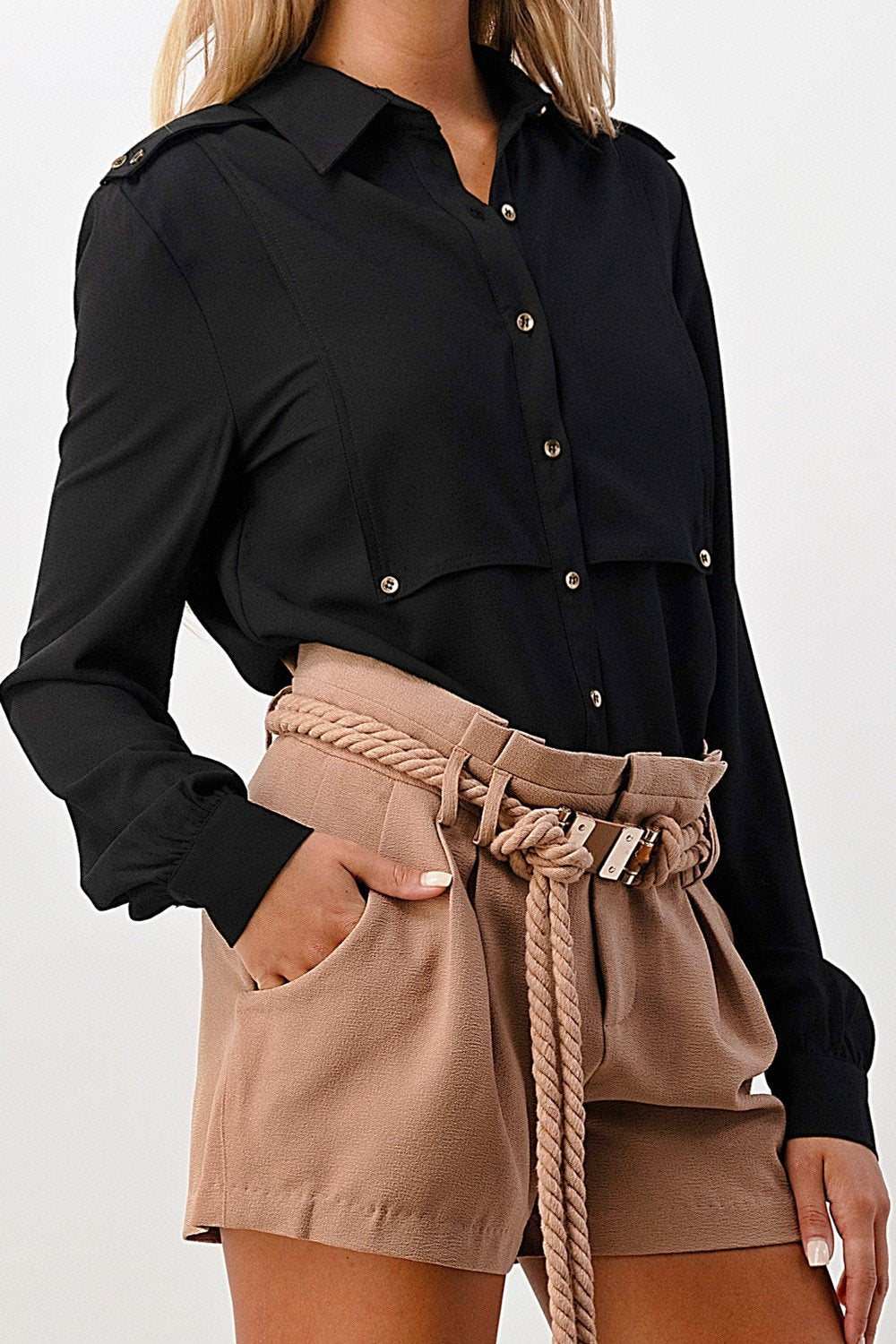 ARROW Military Blouse with Gold Buttons