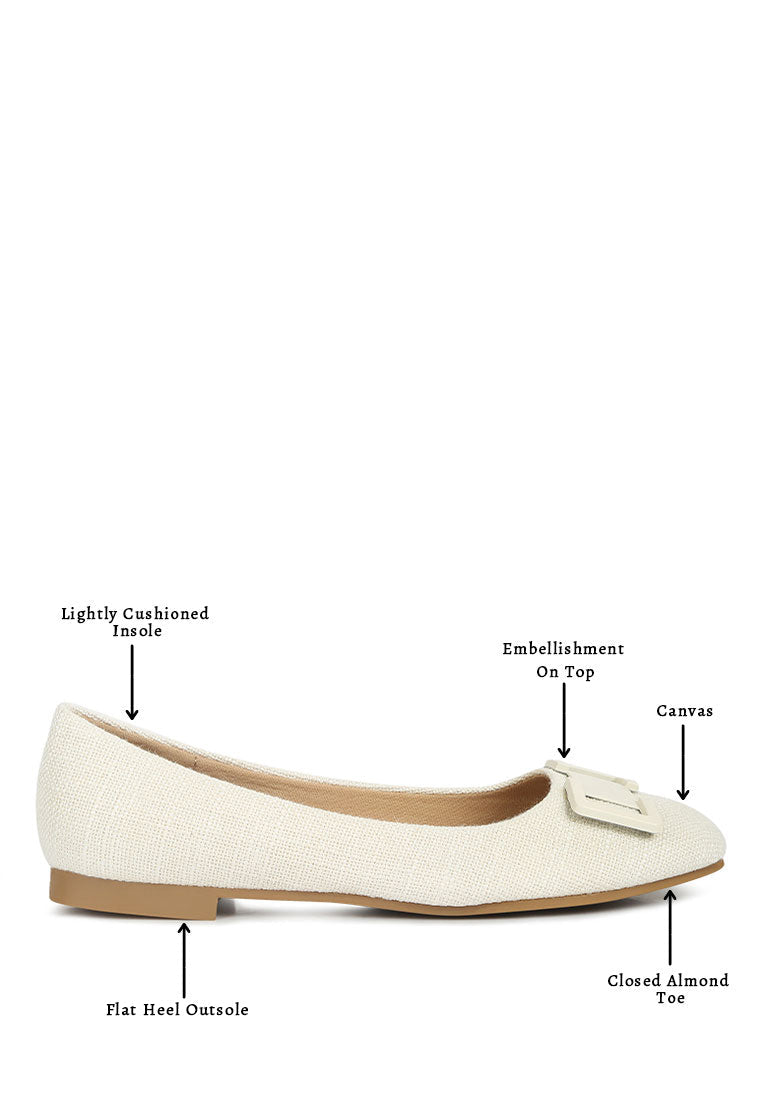 Nek Embellished Ballerina Flats