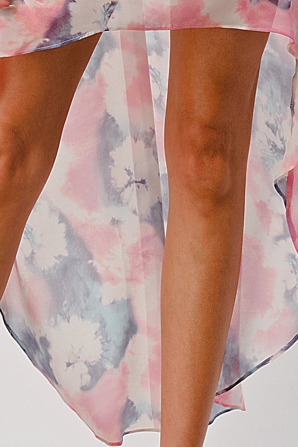 ARROW Strappy Bodice Tie-Dye High-Low Dress