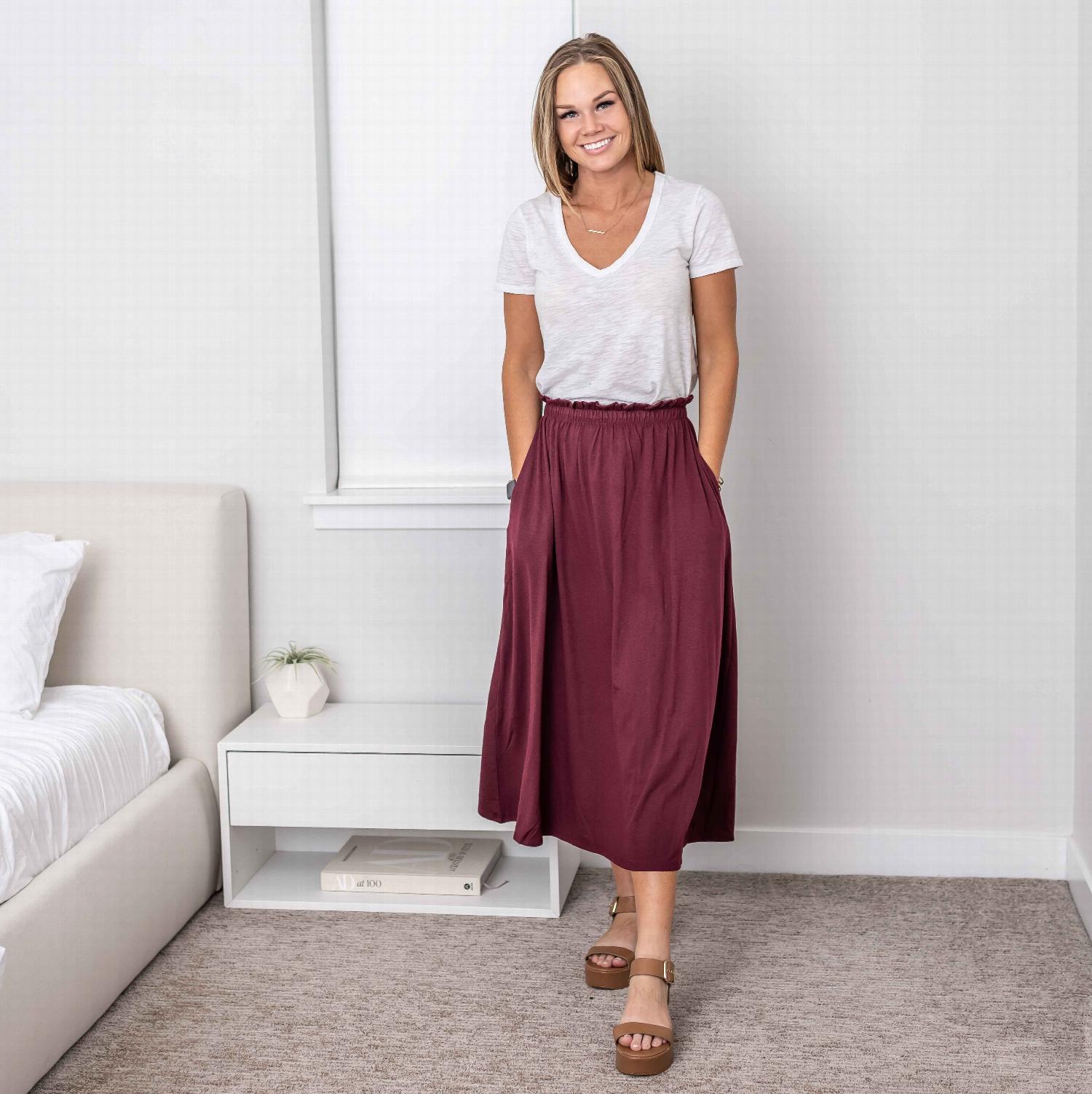 Chicago May Waist Midi Skirt