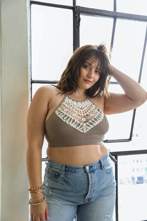 Irene Lace Halter Bralette
