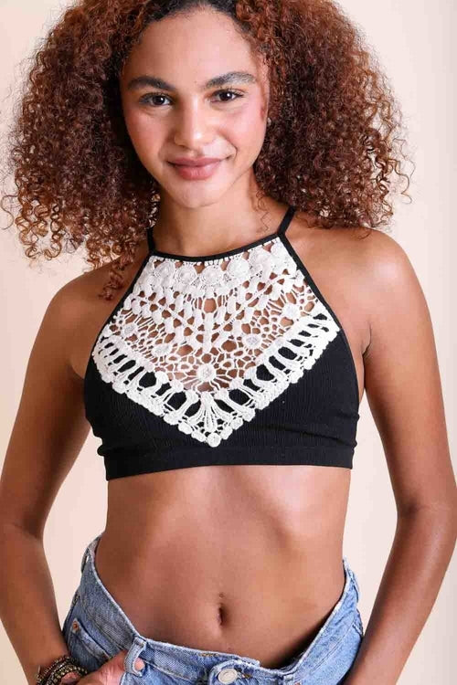 Irene Lace Halter Bralette