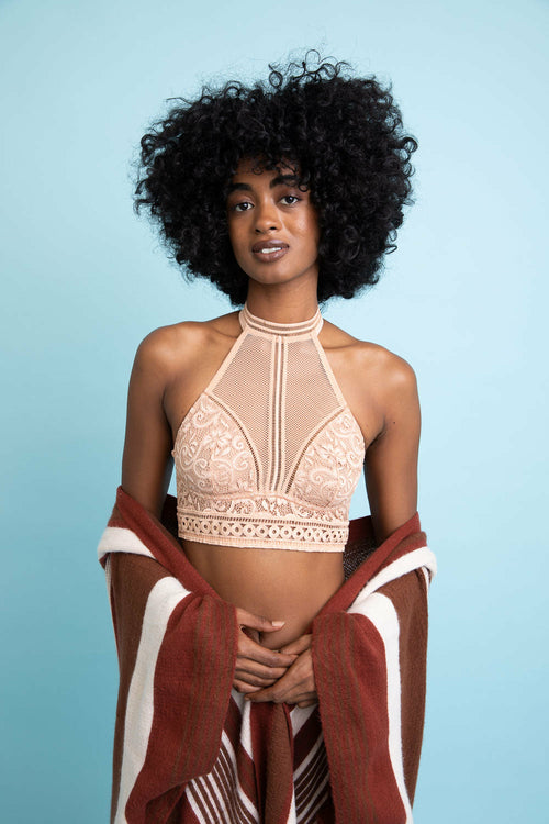 Letty Brown Choker Bralette