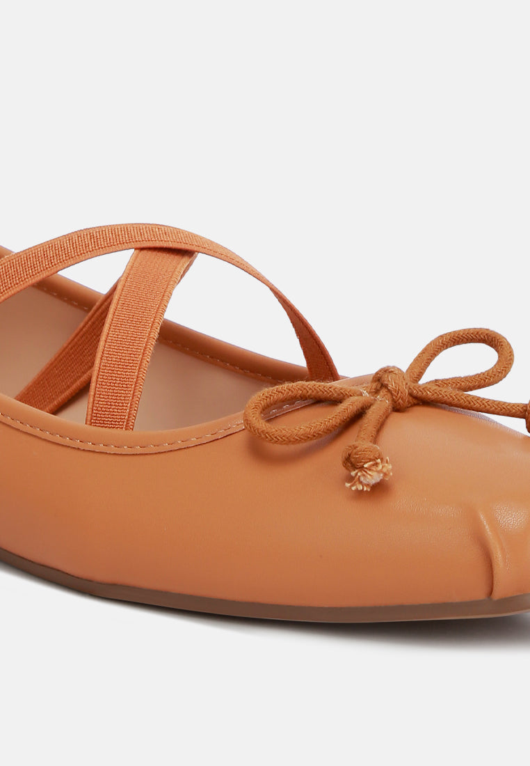 Leina Recycled Faux Leather Ballet Flats