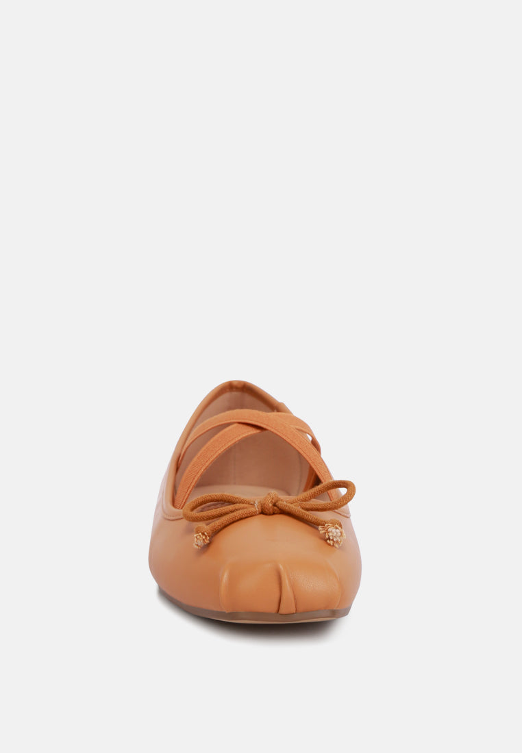 Leina Recycled Faux Leather Ballet Flats