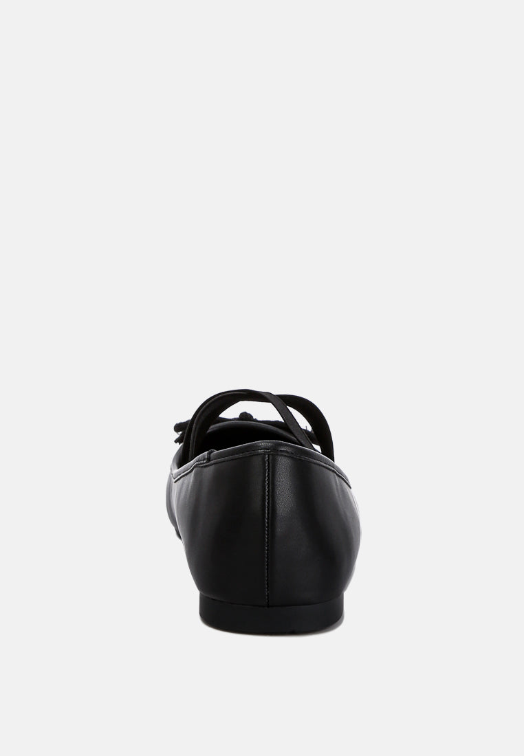 Leina Recycled Faux Leather Ballet Flats