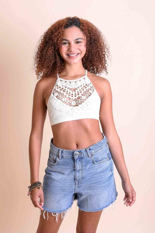 Irene Lace Halter Bralette