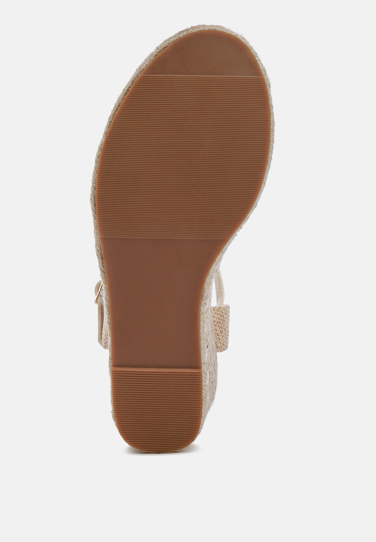 Lucas Raffia Wedge Espadrilles