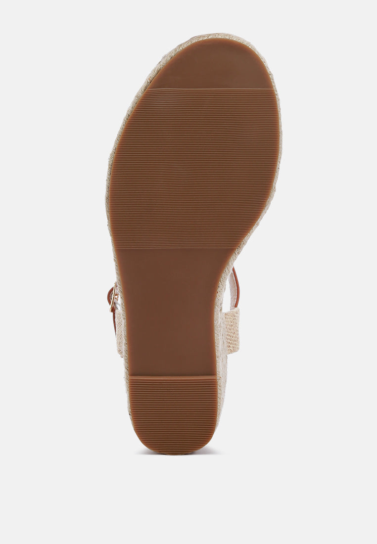 Lucas Raffia Wedge Espadrilles