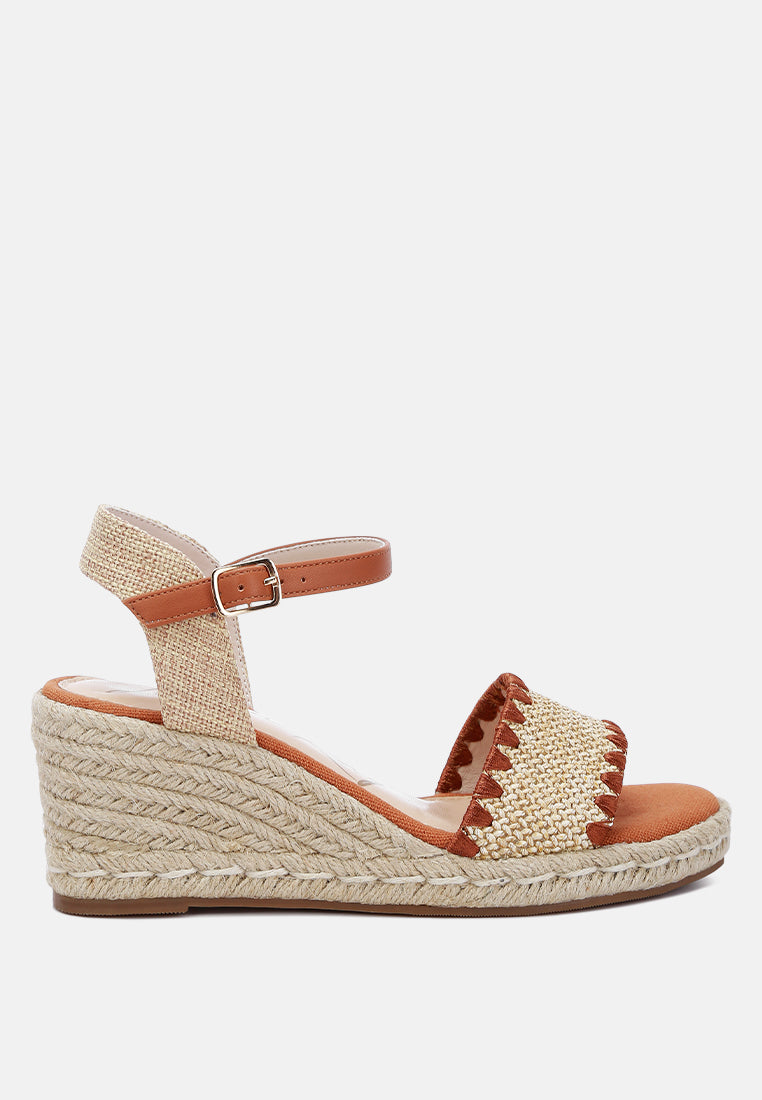 Lucas Raffia Wedge Espadrilles