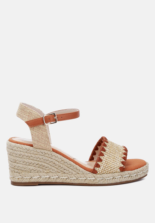 Lucas Raffia Wedge Espadrilles