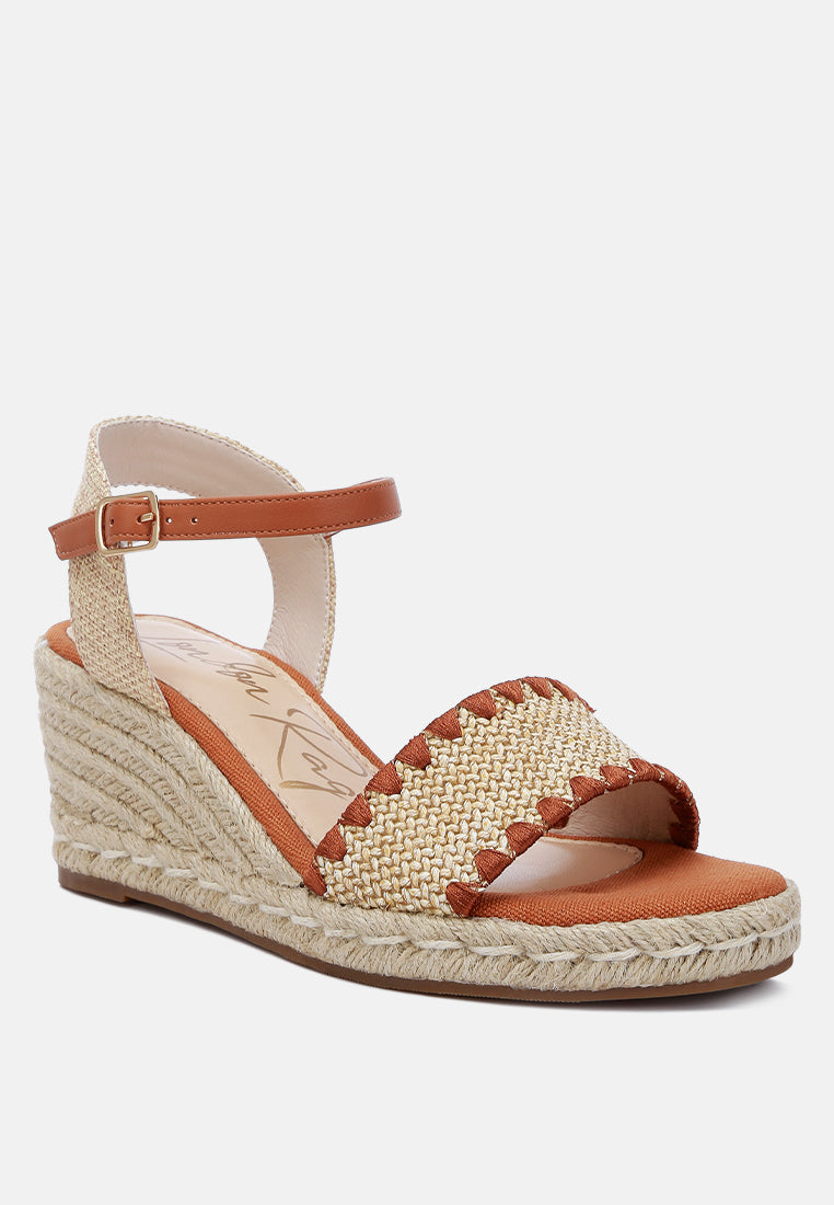 Lucas Raffia Wedge Espadrilles