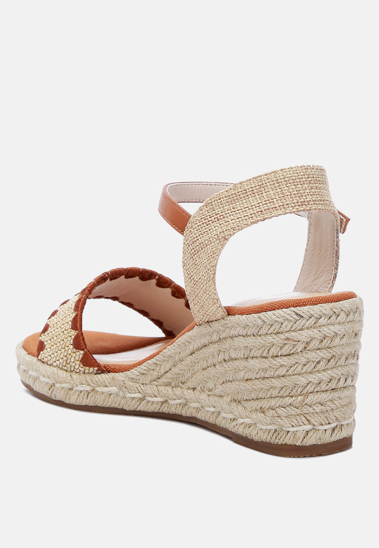 Lucas Raffia Wedge Espadrilles