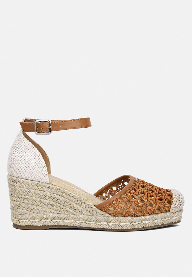 Ruby Mason Pin Buckle Wedge Espradilles