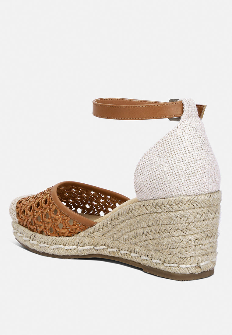 Ruby Mason Pin Buckle Wedge Espradilles