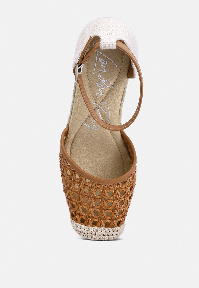 Ruby Mason Pin Buckle Wedge Espradilles