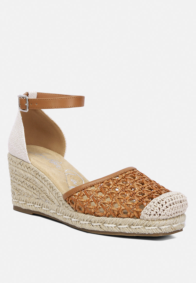 Ruby Mason Pin Buckle Wedge Espradilles