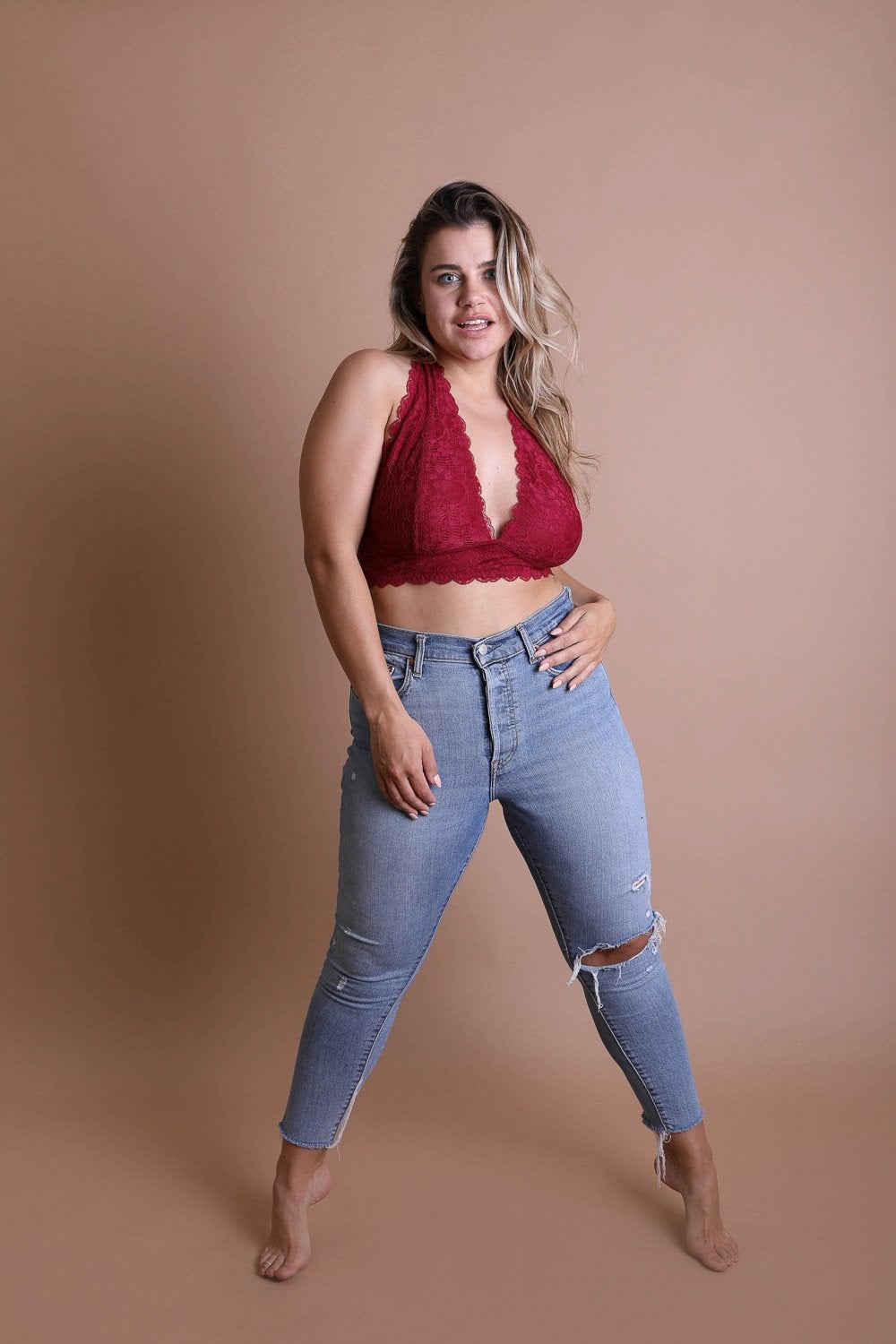Juliette Plus Size Halter Bralette