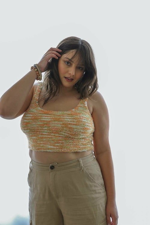 Joyce Plus Cozy Knit Lounge Crop