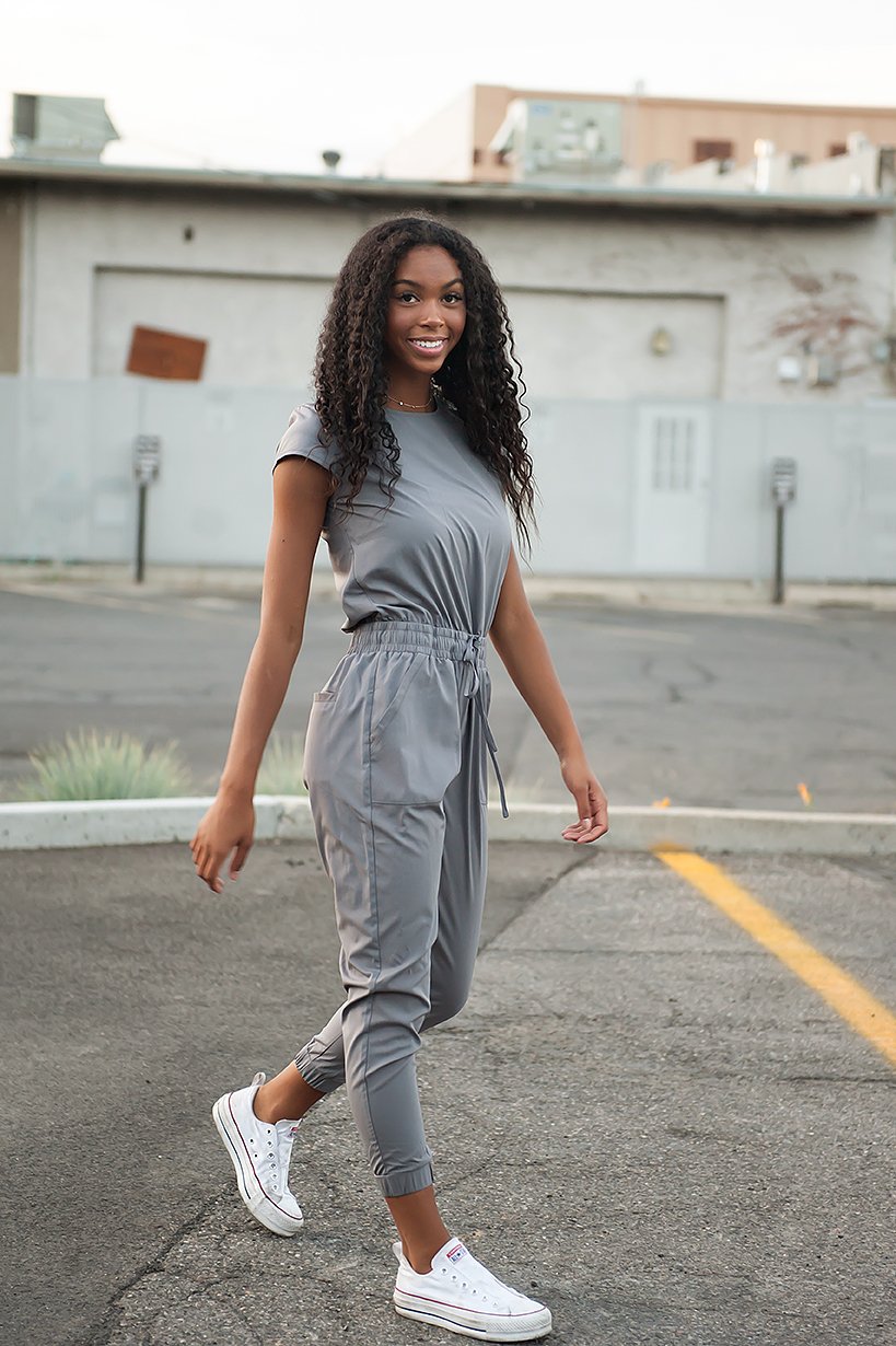 Danica Johnson Spirit Jumpsuit in Cement