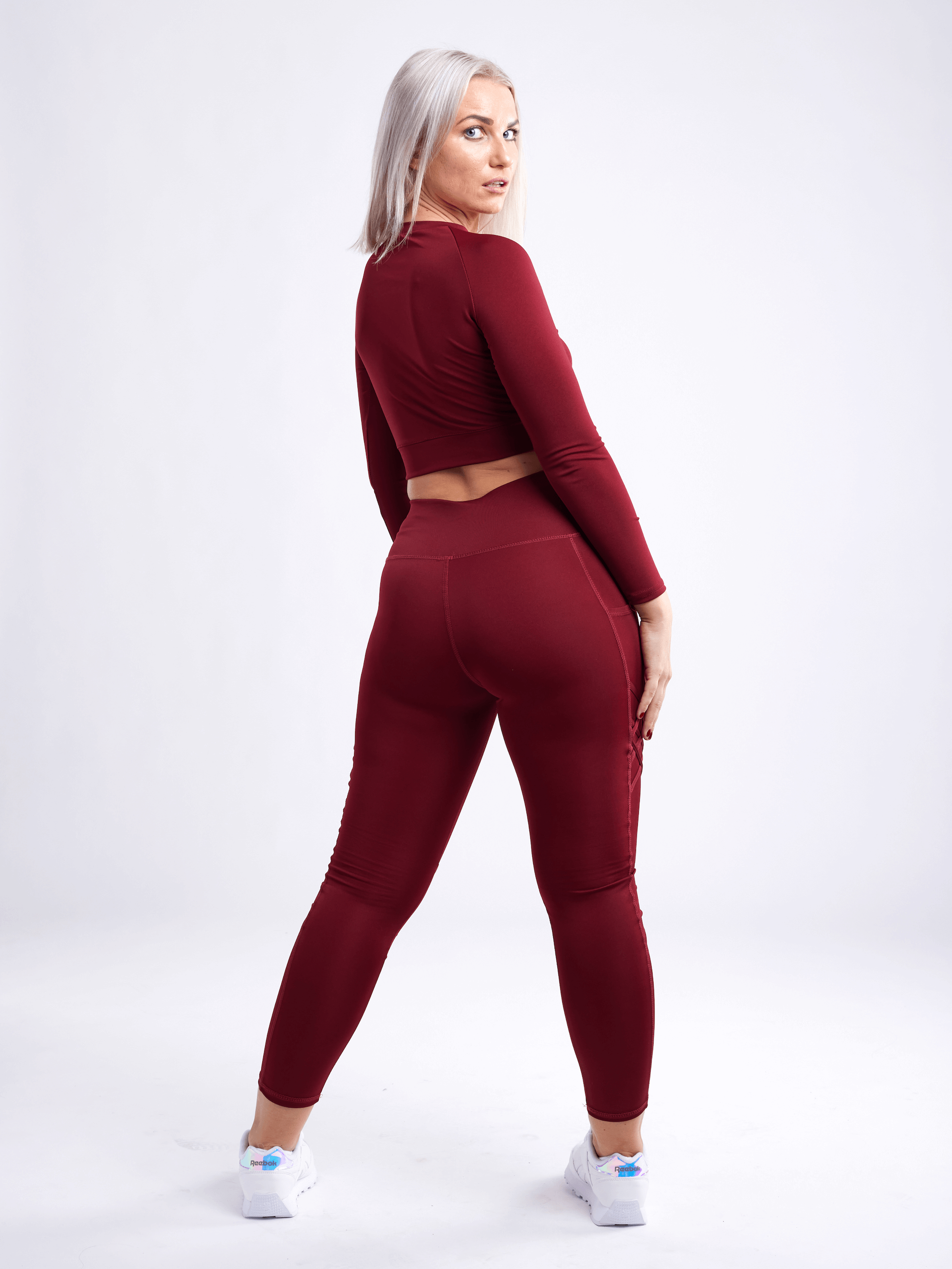 Kimberly Long-Sleeve Crop Top