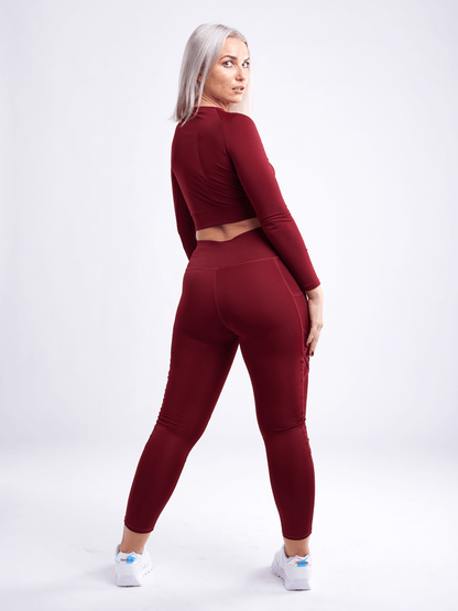 Kimberly Long-Sleeve Crop Top
