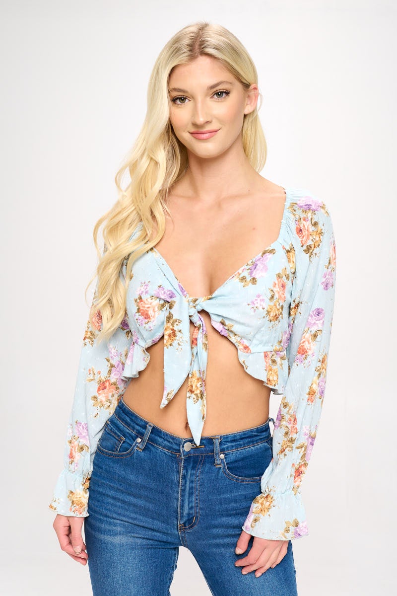 ARROW Boho Ruffle Crop Top