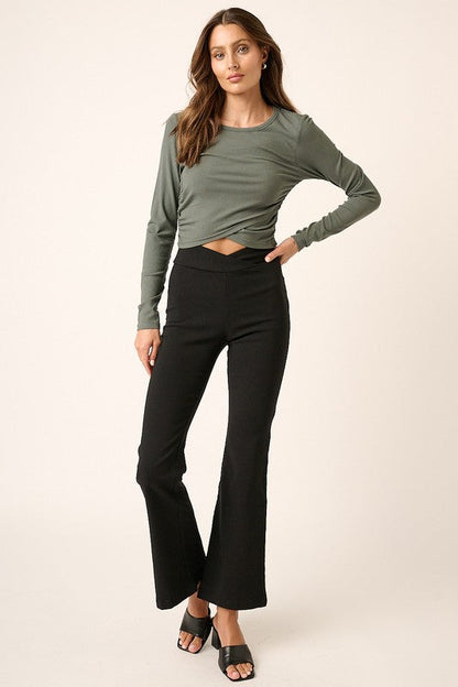 Vera V-Waist Flare Pants