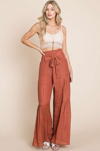 Sienna Drift Tie-Front Wide Leg Pants