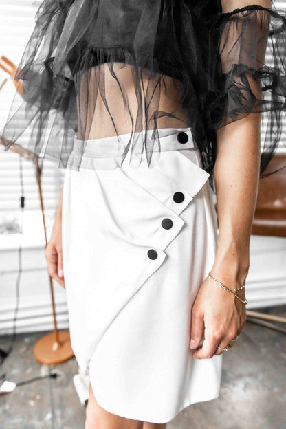 Sophia Ode Layered Asymmetrical Skirt