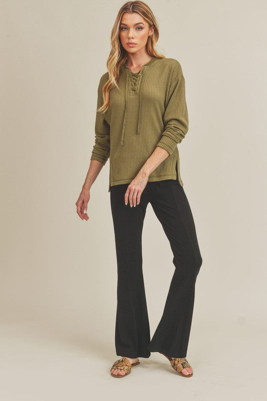 Gloria High-Waist Flare Lounge Pants