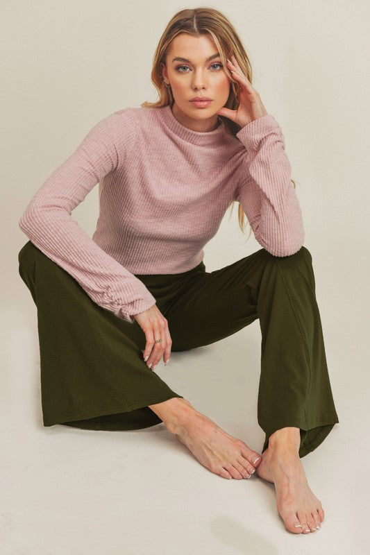 Gloria High-Waist Flare Lounge Pants